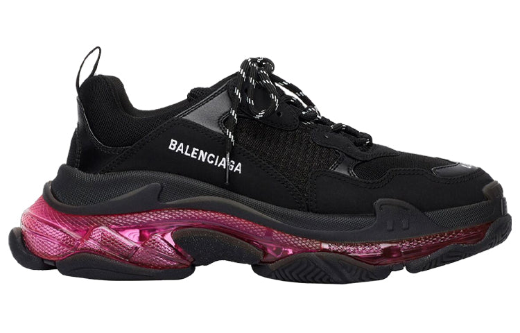 Balenciaga Triple S Sneaker 'Clear Sole - Black Pink Neon' 541624W2FR11053
