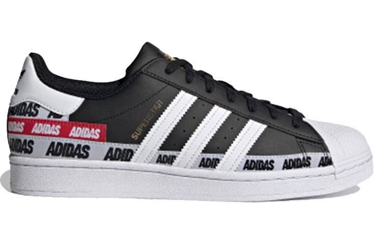 adidas Superstar 'Wordmark Heel Stripe - Core Black' FX5559