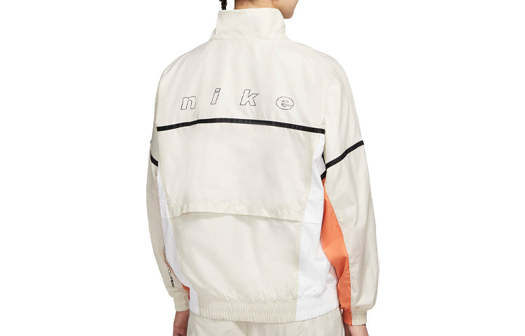 (WMNS) Nike Stand Collar Windbreaker Jacket Bone CU6390-072