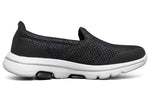 (WMNS) Skechers Go Walk 5 Slip-on 'Black White' 124005-BKMT