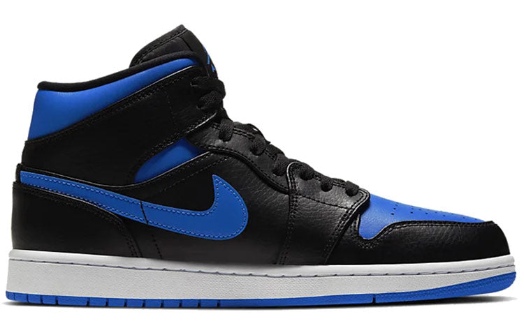 Air Jordan 1 Mid 'Black Hyper Royal' 554724-068
