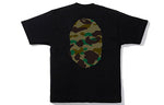 A Bathing Ape Camouflage Big Ape Head Tee 'Black Green' BAPE-SS18-006