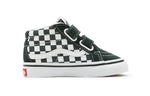 Vans Toddler Checkerboard Sk8-mid Reissue Velcro Sneakers Green/White TD VN0A5DXD8CA