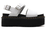 (WMNS) Dr. Martens Voss Leather Thick Bottom Sandals White 26725100