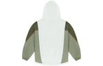 Converse Character Irregular Contrasting Colors Knit Loose Hoodie Retro White 10021057-A02