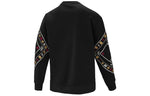 Men's adidas neo Cny Swt Limited Funny Pattern Sports Round Neck Pullover Black HM7487