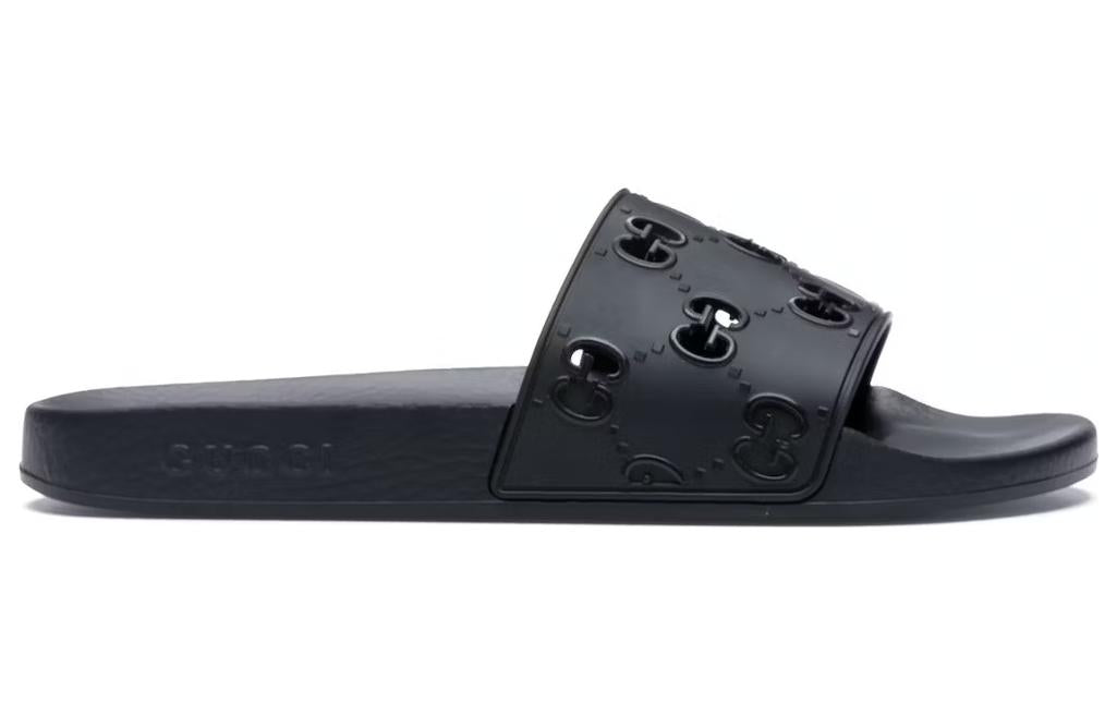 Gucci Rubber GG Slide 'Black' 575957-JDR00-1000