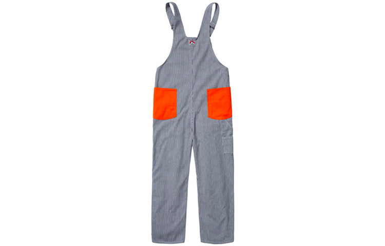 Supreme FW19 Week 3 x Ben Davis Overalls Crossover Gray Orange Contrasting Colors Pants Unisex SUP-FW19-393