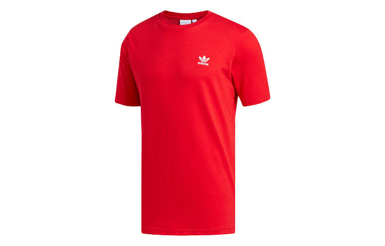 adidas originals Round Neck Pullover Short Sleeve Red FN2841