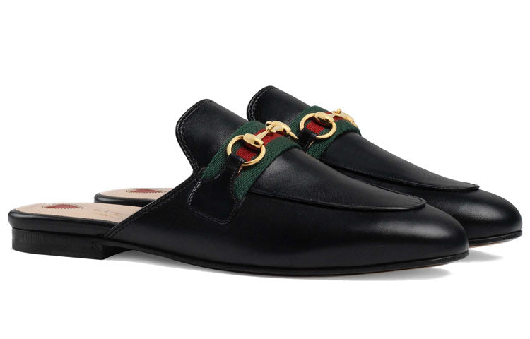 (WMNS) Gucci Princetown 'Black Gold' 629084-CQXM0-1060