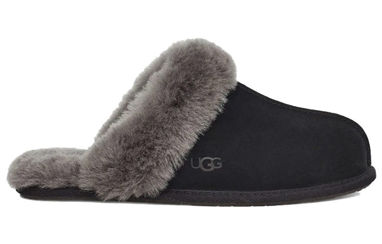 (WMNS) UGG Scuffettte II 'Black Grey' 1106872-BCGR