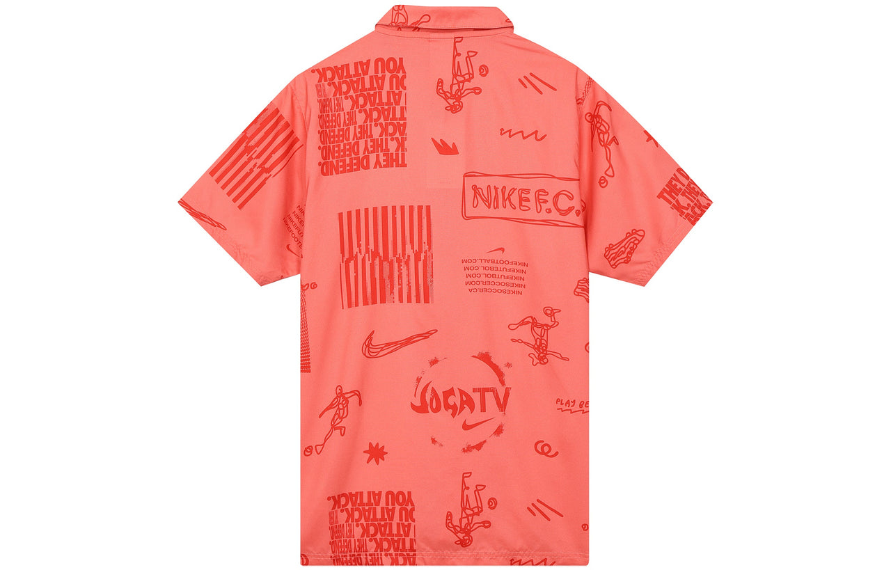 Nike Soccer polo shirt 'Red' DA1474-858