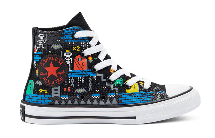 Converse Chuck Taylor All Star High Top Jr Black/Multicolor 670212C