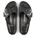 (WMNS) Birkenstock Madrid Big Buckle Oiled Leather Narrow Fit Sandals 'Black' 1006523