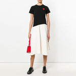 (WMNS) COMME des GARCONS PLAY Basic T-Shirt Red Emblem 'Black' P1T107-1