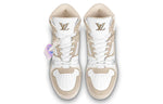 LOUIS VUITTON Trainer Ankle Sneakers 'Beige' 1A7P27