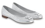 (WMNS) LOUIS VUITTON LV Nina Flat Ballerina Shoes 'Silver' 1ABGQB
