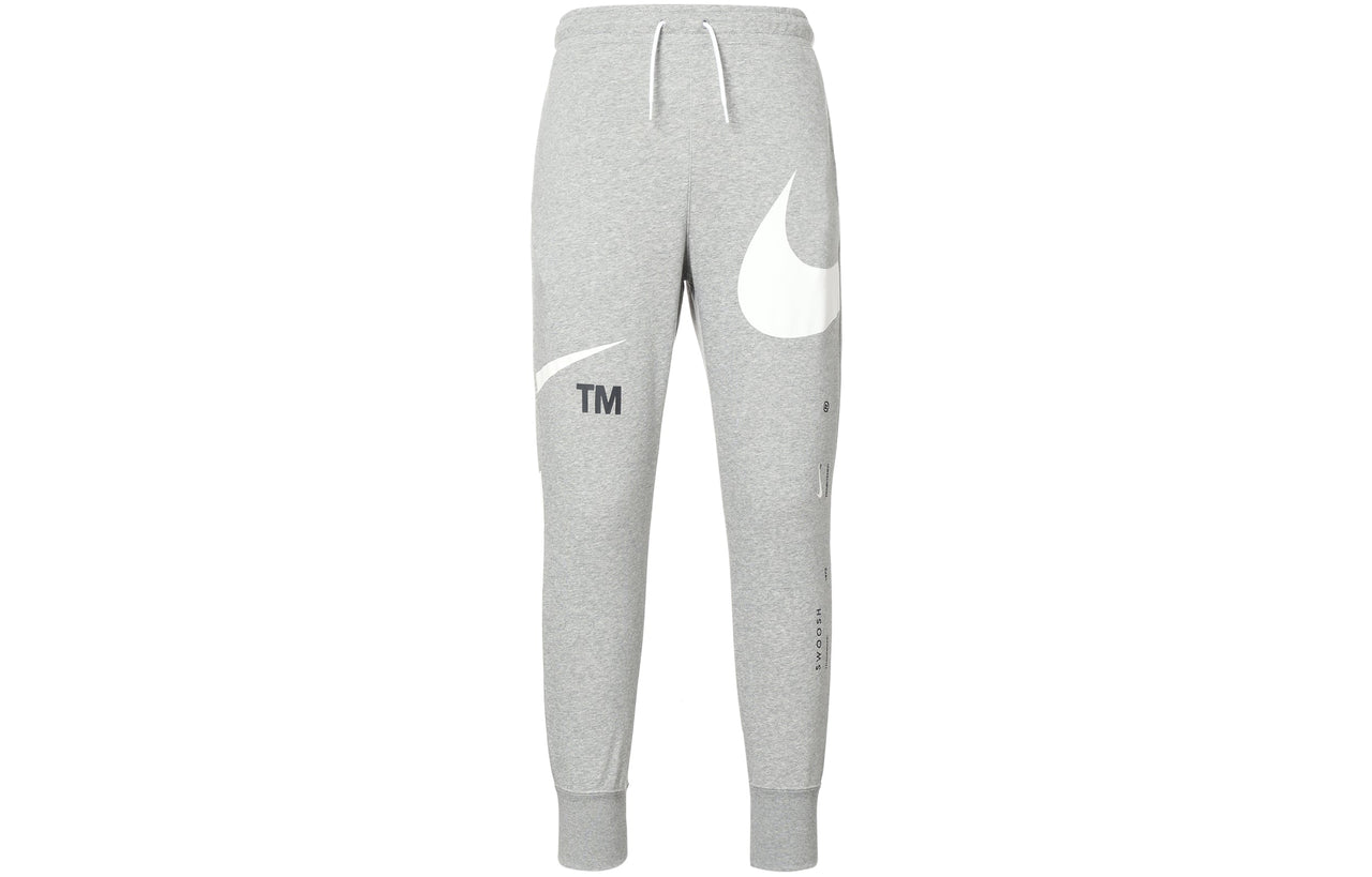 Men's Nike Large Logo Lacing Knit Bundle Feet Sports Pants/Trousers/Joggers Autumn Light Grey DD6092-063