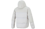 Nike Plaid Splicing Sports Stay Warm hooded down Jacket White DD6964-072