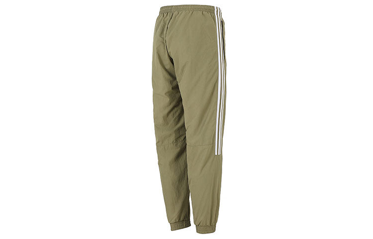 Men's adidas originals Lock Up Tp Stripe Logo Woven Bundle Feet Sports Pants/Trousers/Joggers Autumn Green H41386