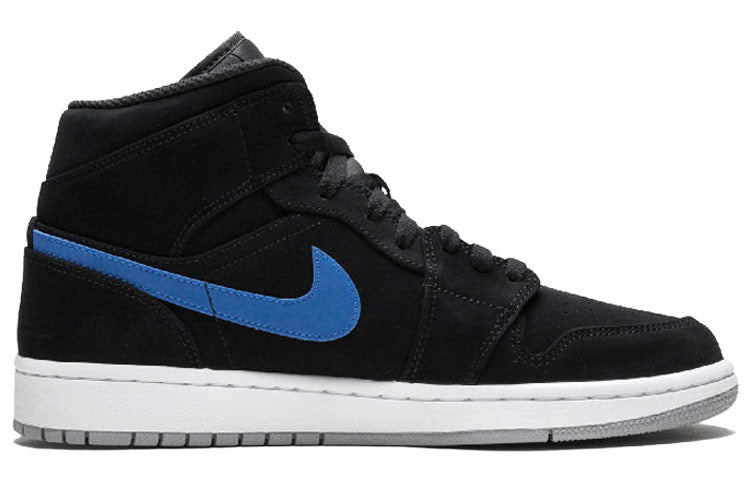 Air Jordan 1 Mid 'Multicolor Swoosh Black' 554724-065