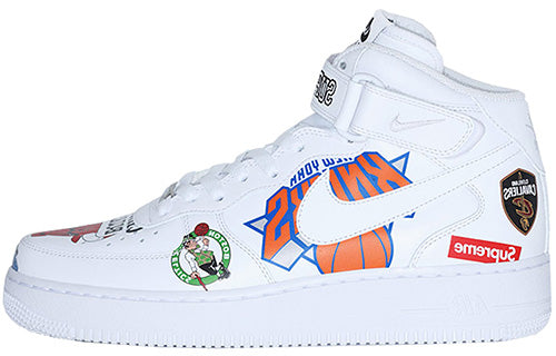 Nike x Supreme NBA x Air Force 1 Mid 07 'White' AQ8017-100