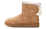 (WMNS) UGG Mini Bailey Bow Glimmer Chestnut 1125795-CHE