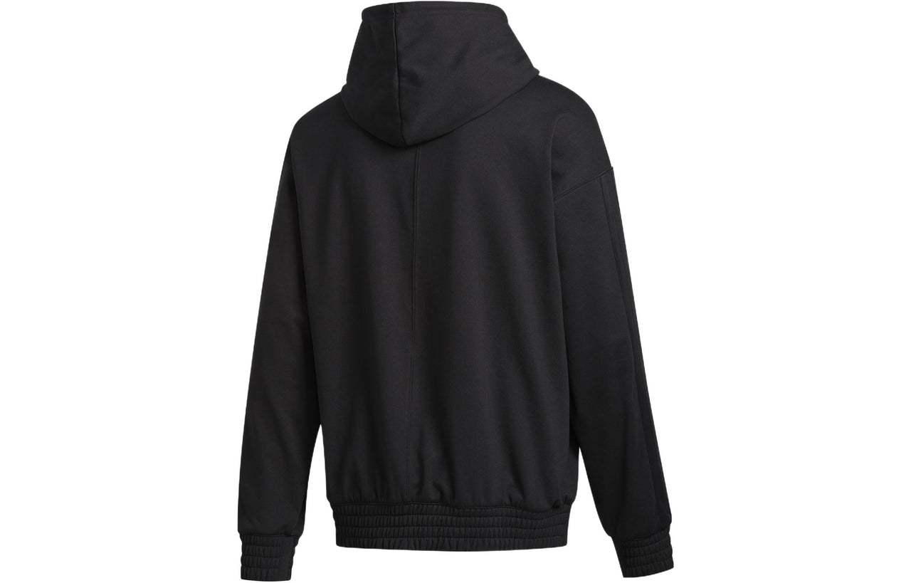 Men's adidas LD WNTR HD Small Logo Basketball Hooded Sports Black GD6858