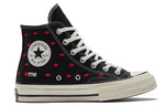 Converse Chuck 70 Embroidered Lips High 'Love Me - Black' A01600C