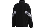 adidas M MHS BOA JKT Stand Collar Printing lamb's wool Stay Warm Jacket Black GE0388