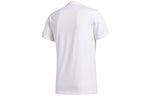 adidas M Gfx T Lng Logo Printing Sports Round Neck Short Sleeve White FT2794