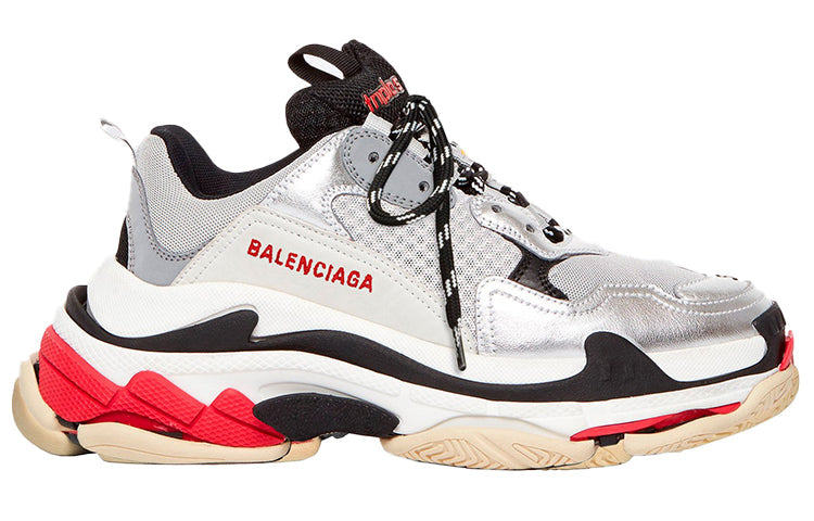 (WMNS) Balenciaga Triple S 'Red Silver White' 2019 524039W09O31081