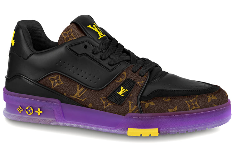 LOUIS VUITTON x Lakers LV Trainers 'Brown Monogram with Black Purple' 1A8WJ6