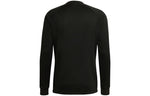 Men's adidas Stripe Round Neck Long Sleeves Black T-Shirt HG7747