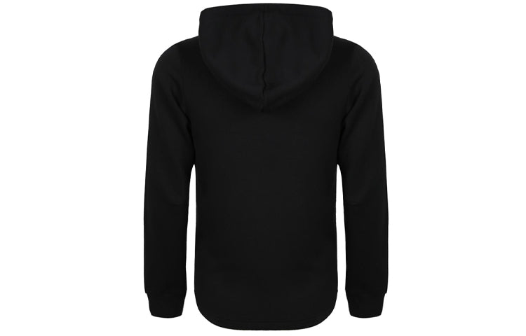 adidas Printing Sports Fleece Lined hooded Knit Jacket Black DQ1455