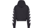 Off-White SS22 sleeve White Stripe Pullover Ordinary Version Black OMBB037C99FLE0011001