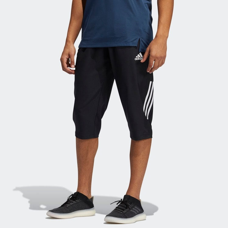 adidas Aero3s Capri Pb Training Sports Cropped Pants Black GM0329