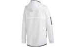adidas Stripe Casual Sports Hooded Jacket White DU1962