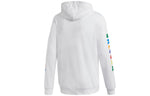 adidas originals x Crossover Printing Half Zipper hooded Casual Sports White FR9069
