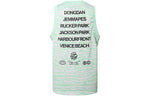 Air Jordan irregular texture Alphabet Printing Mesh Training Sports Vest Mint Green DM1825-379