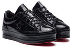 (WMNS) Converse One Star Platform Ox 'Patent Black' 562604C