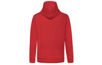 Converse Finger Letter Print Hooded Drawstring Sweatshirt Red 10019083-A02
