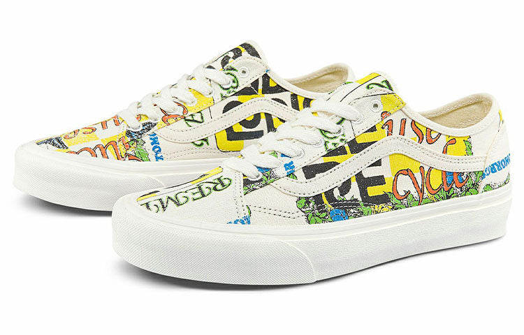 Vans Old Skool Eco Theory Tapered 'White Yellow Black' VN0A54F4ARG