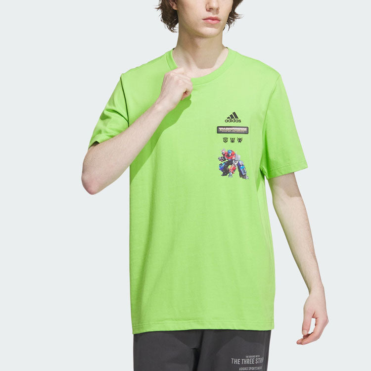 adidas x Transformers T-shirt 'Solar Green Black' IK3502