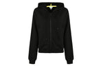 (WMNS) KENZO Embroidery Zipper Hoodie Black F962BL7214XA-99