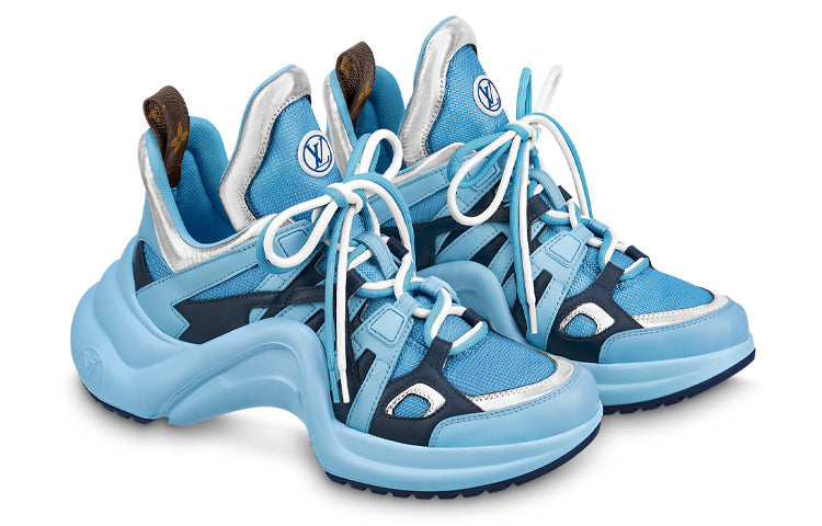 (WMNS) LOUIS VUITTON LV Archlight Sneakers 'Blue Silver' 1AAEEY