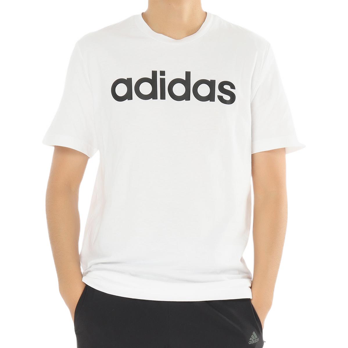 Men's adidas Comm Tee Large Alphabet Logo Printing Pullover Round Neck Short Sleeve White T-Shirt CW3589