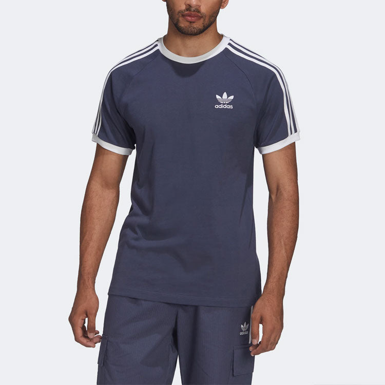 Men's adidas originals Home Short Sleeve Blue Purple T-Shirt HE9545