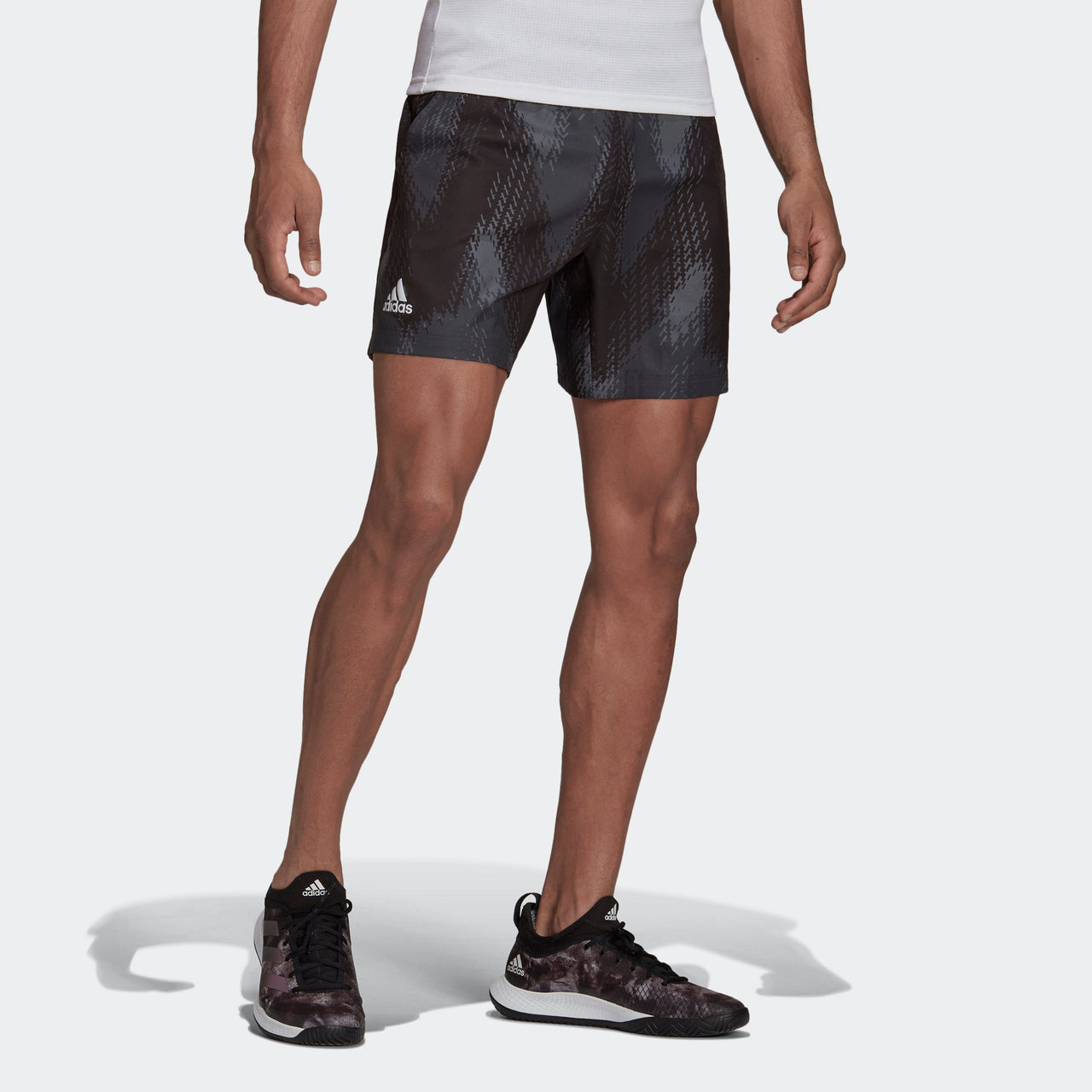 adidas Printed Short Tennis Training Sports Shorts Black GS4938