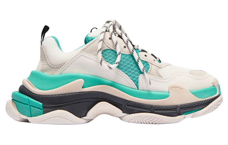 (WMNS) Balenciaga Triple S 'White Green' 2019 524039W09OH3005